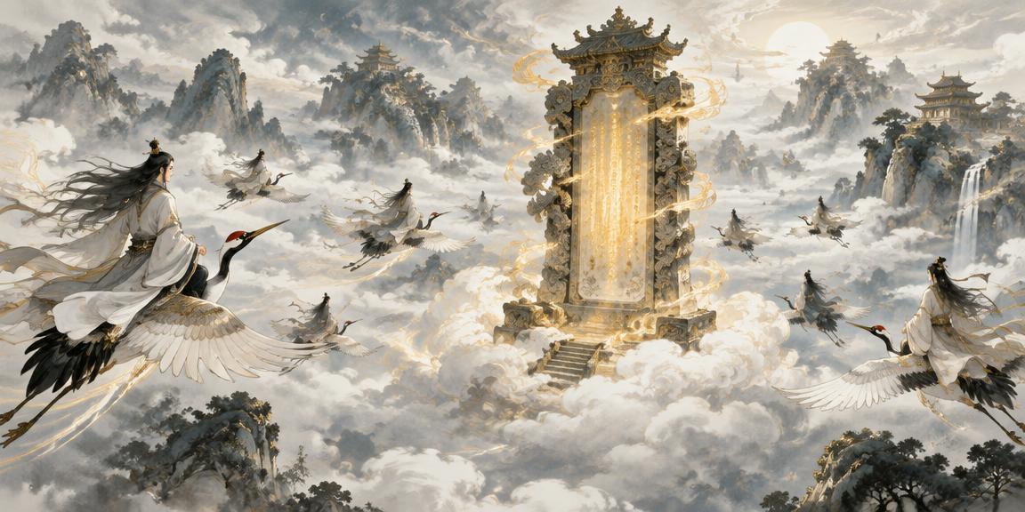 登仙榜水墨插畫